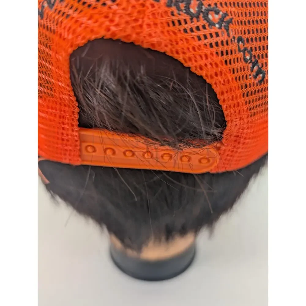 LMC Truck Hat Cap Snap Back Camo Orange Mesh‎ Trucker Embroidered Hunting Mens